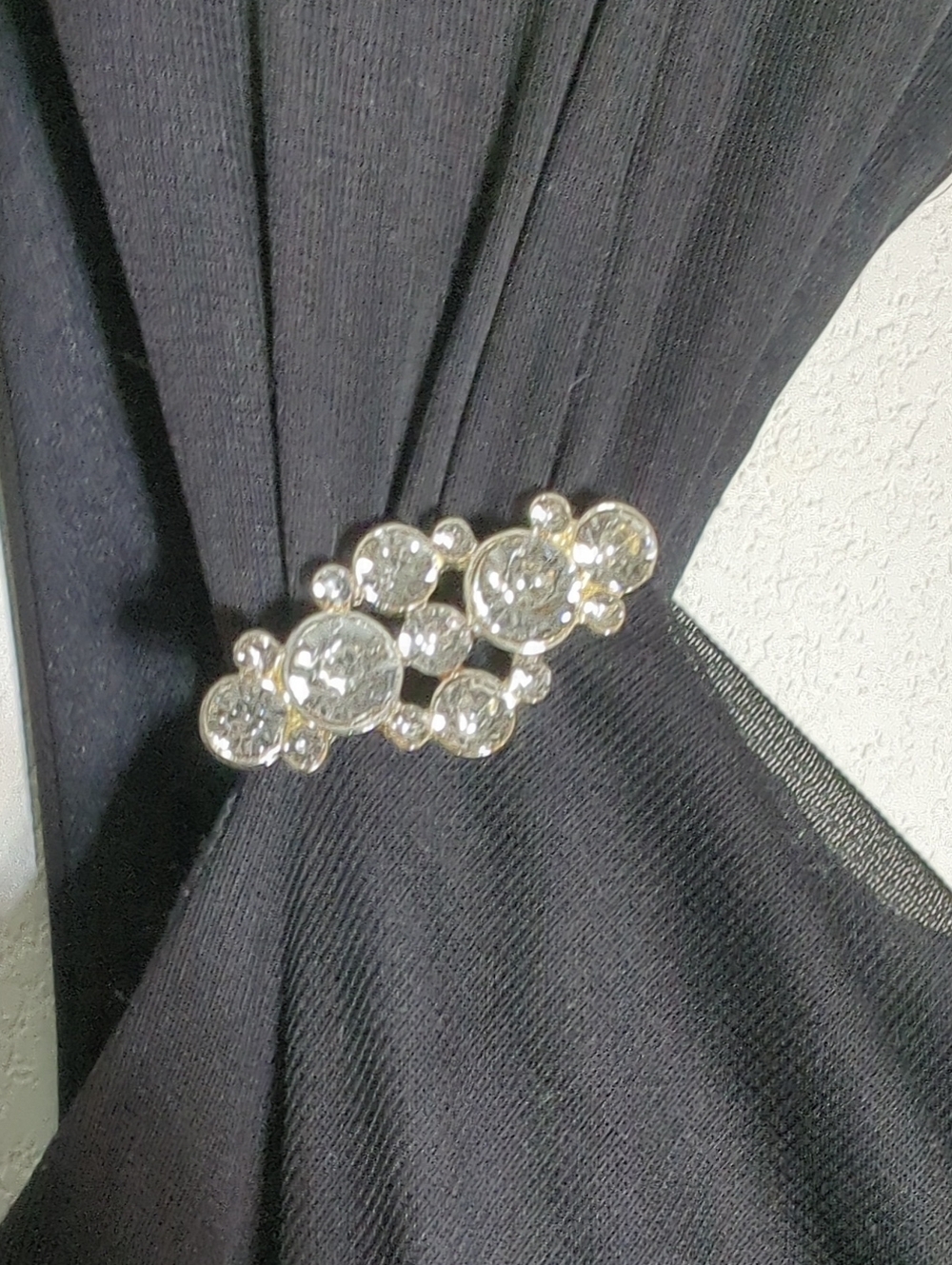 Scarlett Nite Womens Dress Black Maxi Special Occasion Formal Rhinestone sz 8 - Picture 3 of 16